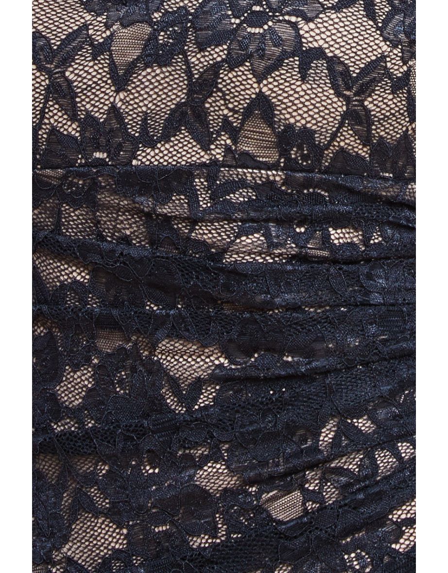 Goddiva Off The Shoulder Scalloped Neck Maxi Dress - Black - 3