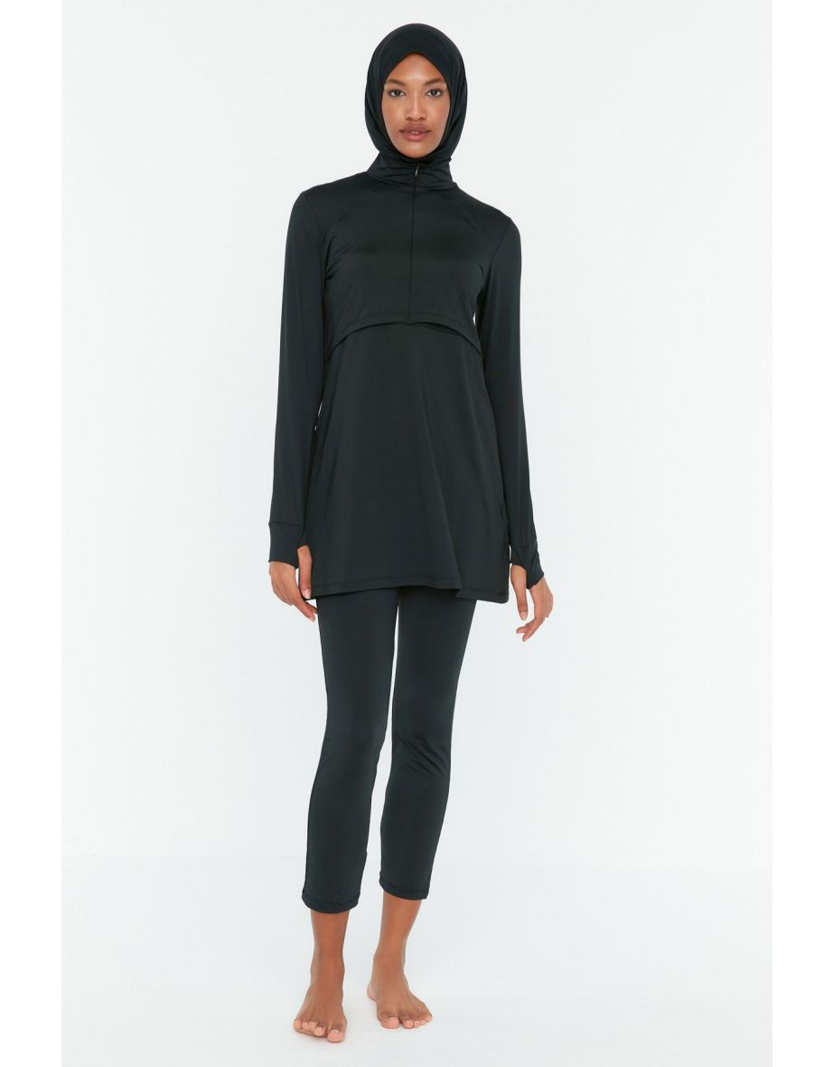 Swimsuit - Black - Plain