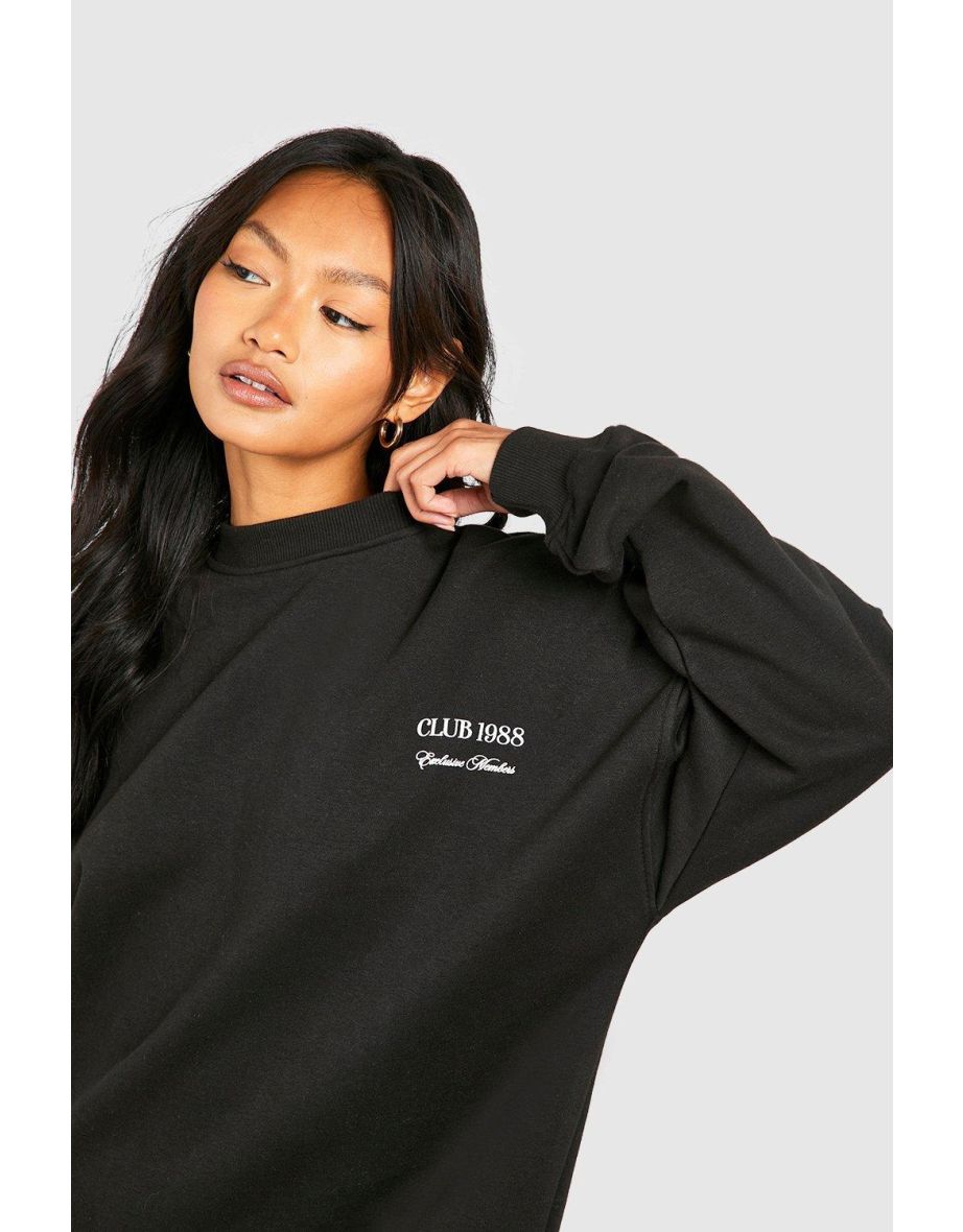 Club 1988 Sweat Dress - black - 3