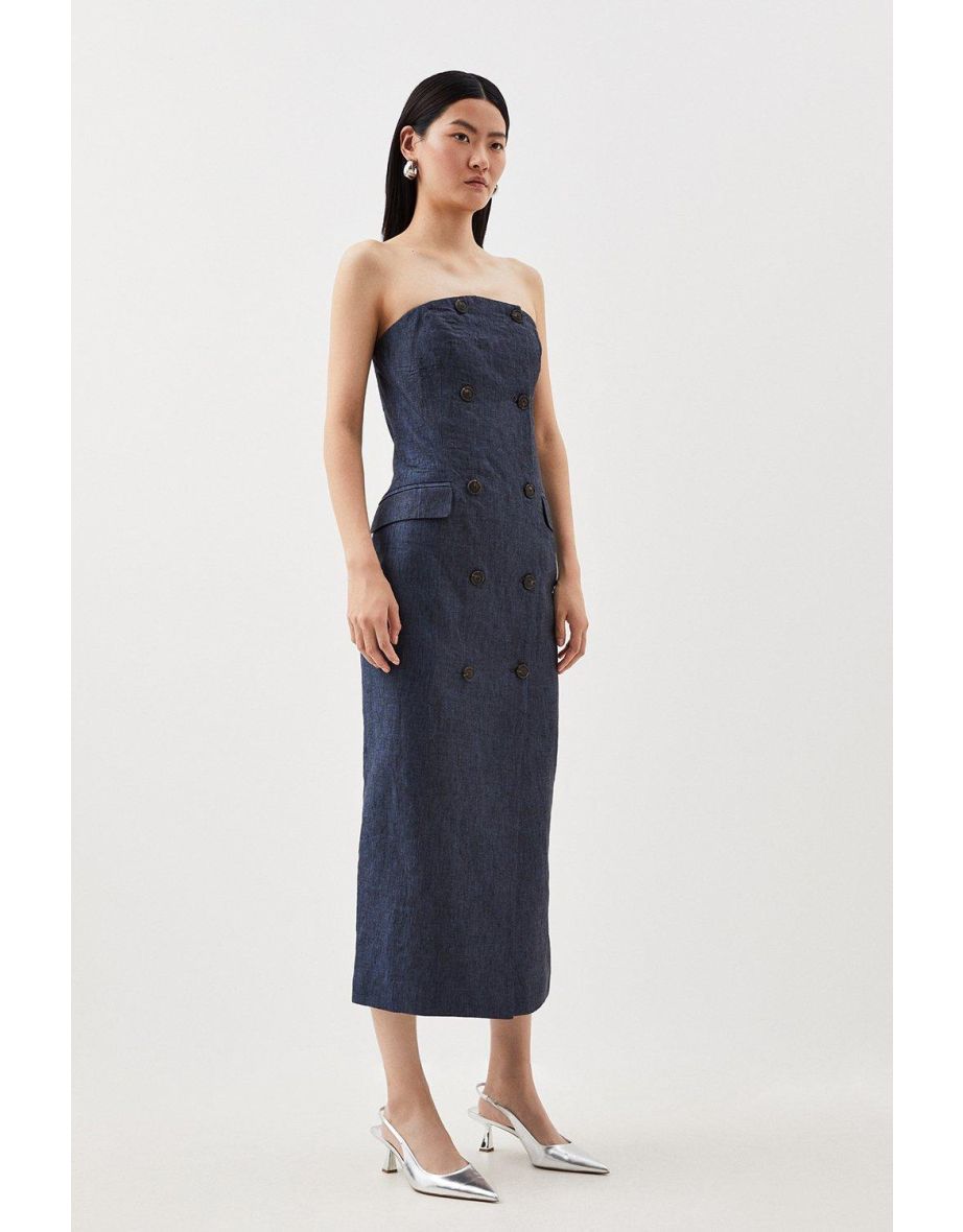 Karen Millen Blue Midaxi Party Dress - 2