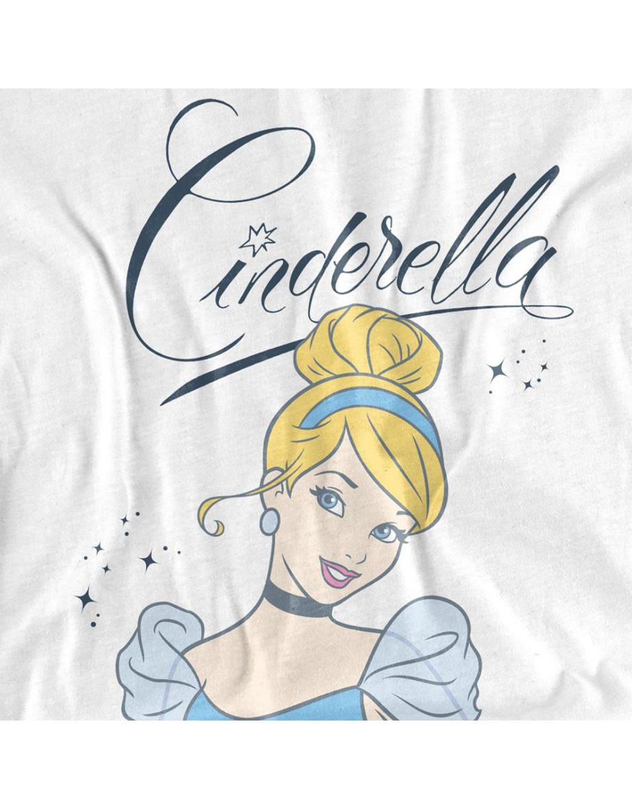Cinderella  Adult Script T-Shirt - White - 2