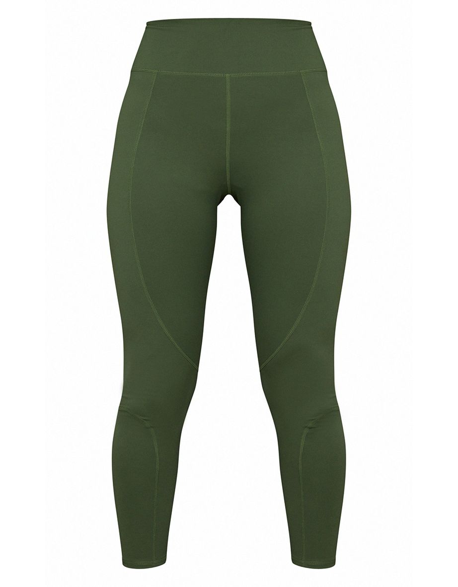 Khaki Sculpt Luxe Pocket Gym Legging - 4