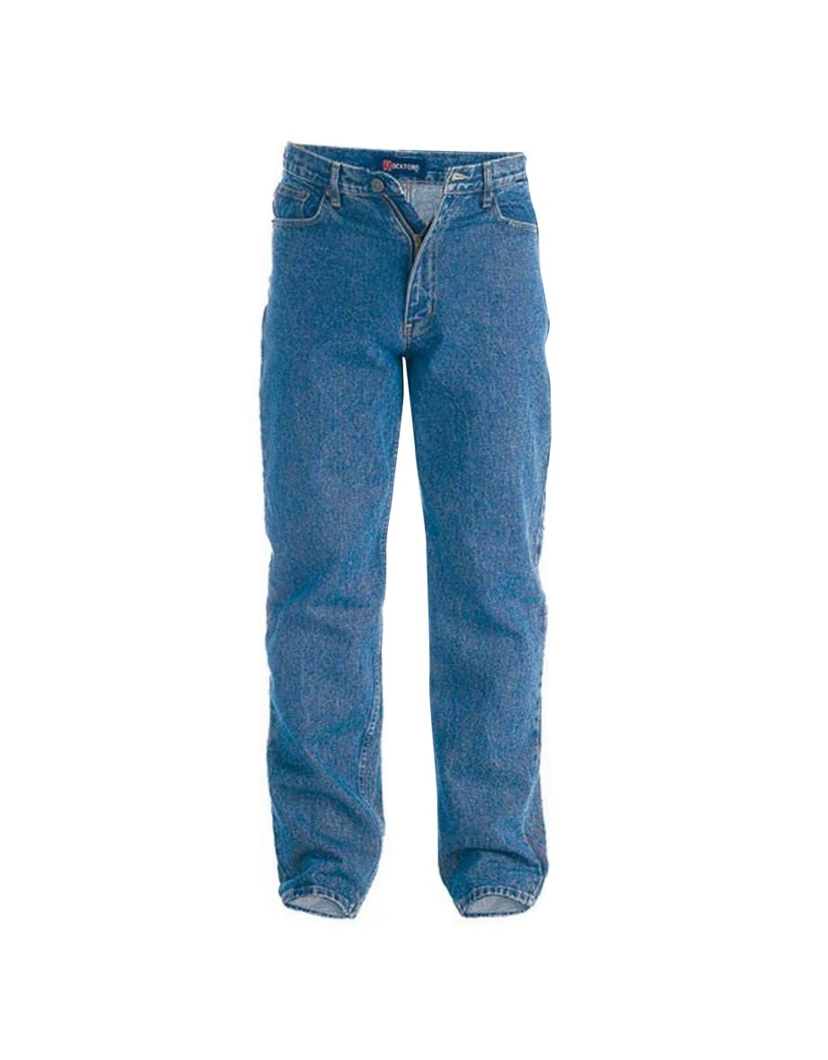 Duke Mens Rockford Comfort Fit Jeans - Stonewash