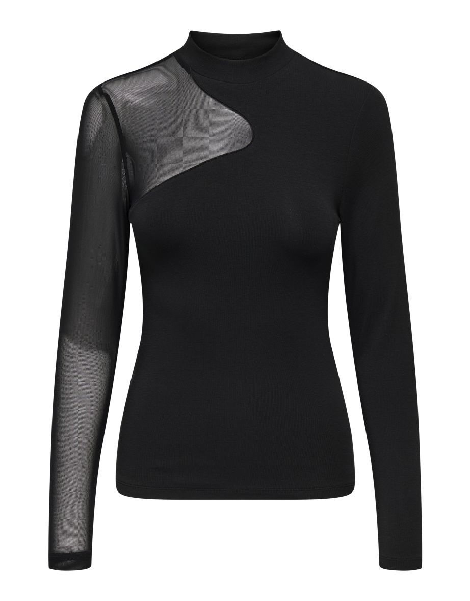 ONLCOLETTE LIFE L/S MESH MIX TOP BOX JRS