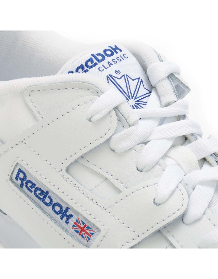 Shop Men s Reebok Workout Plus Trainers in White Online in Bahrain VogaCloset