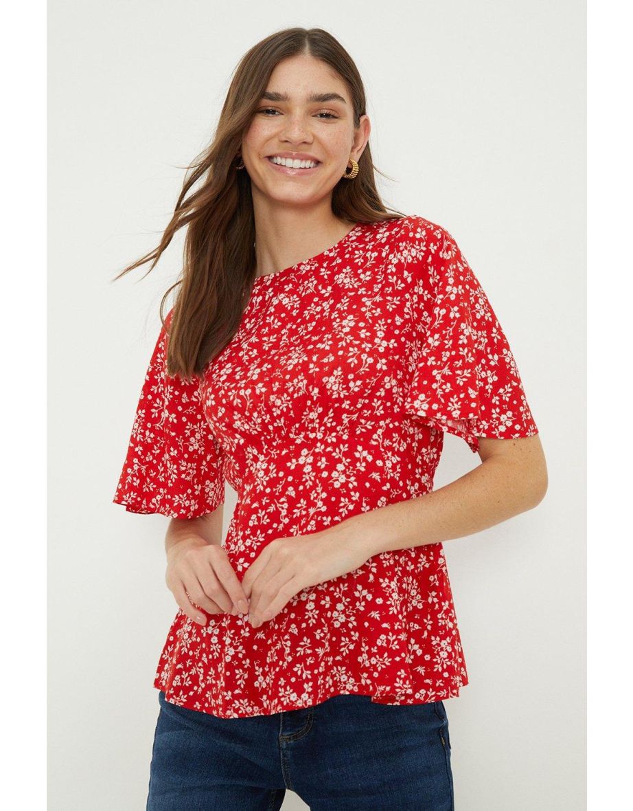 dorothy perkins red blouse