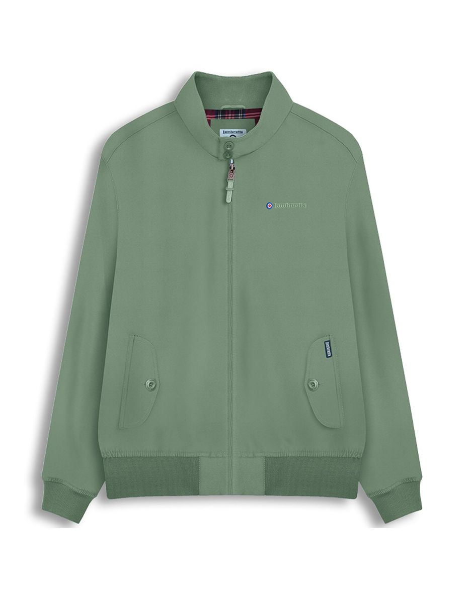 Shop Lambretta Mens Shower Resistant Zipped Harrington Bomber Jacket Coat Online in Bahrain VogaCloset