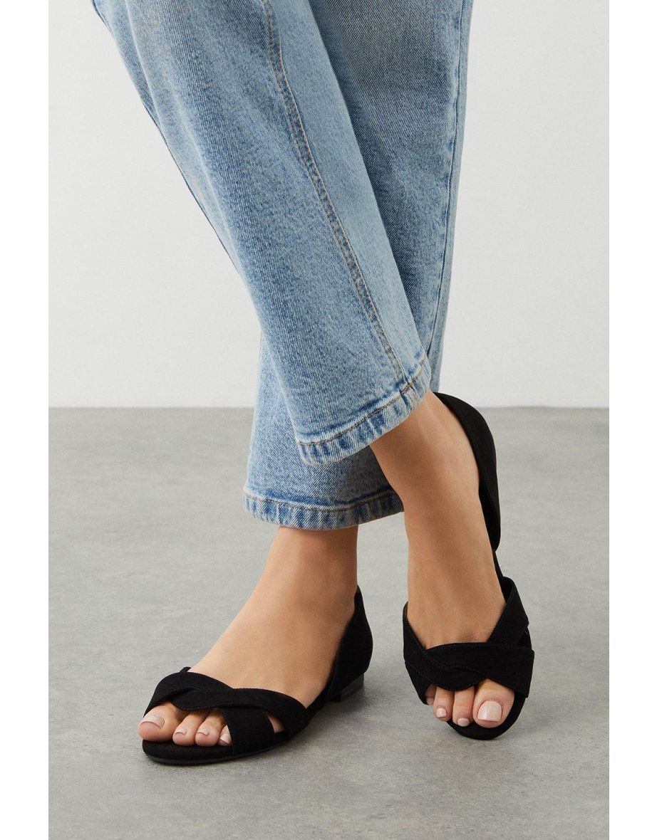 Faith wide store fit flat sandals