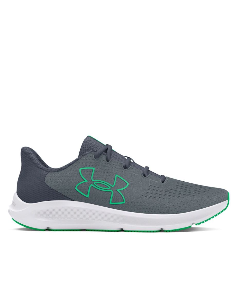 Men's Under Armour Charged Pursuit 3 Visual Running Shoes in Grey