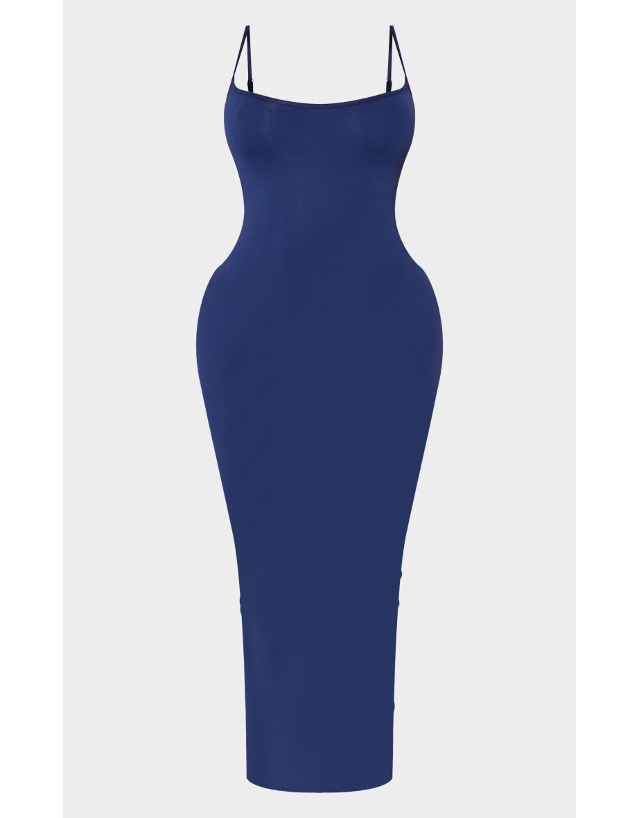 Shape Navy Stretch Seamless Strappy Maxi Dress - 4