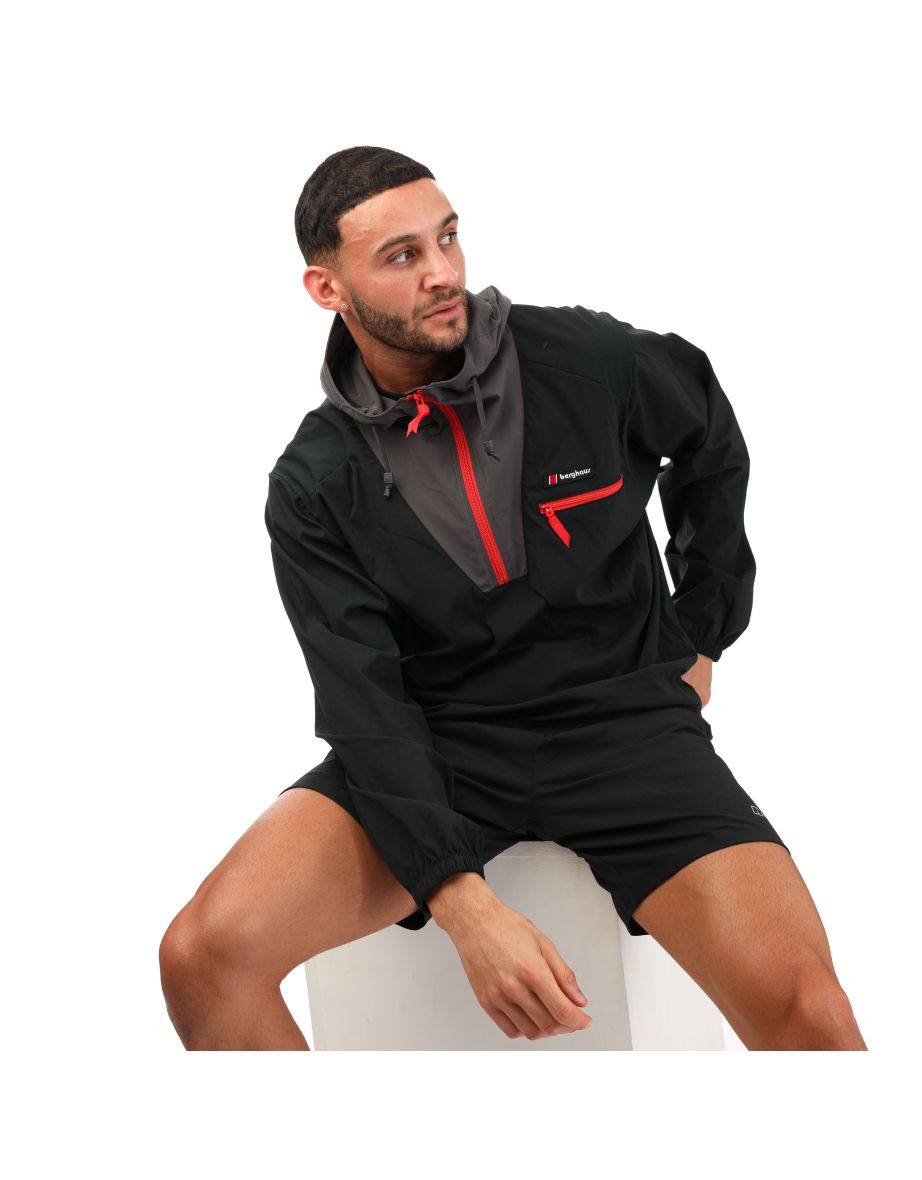 Men's Berghaus Wind Shirt 90 Zip Jacket in Black - 3