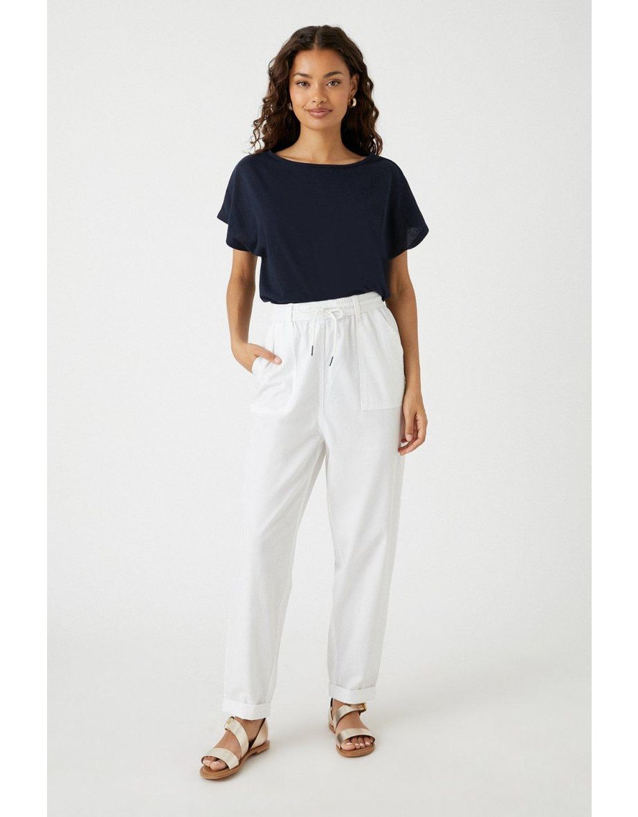 Shop Principles Petite Women's Tapered Trousers up to 70% Off | DealDoodle