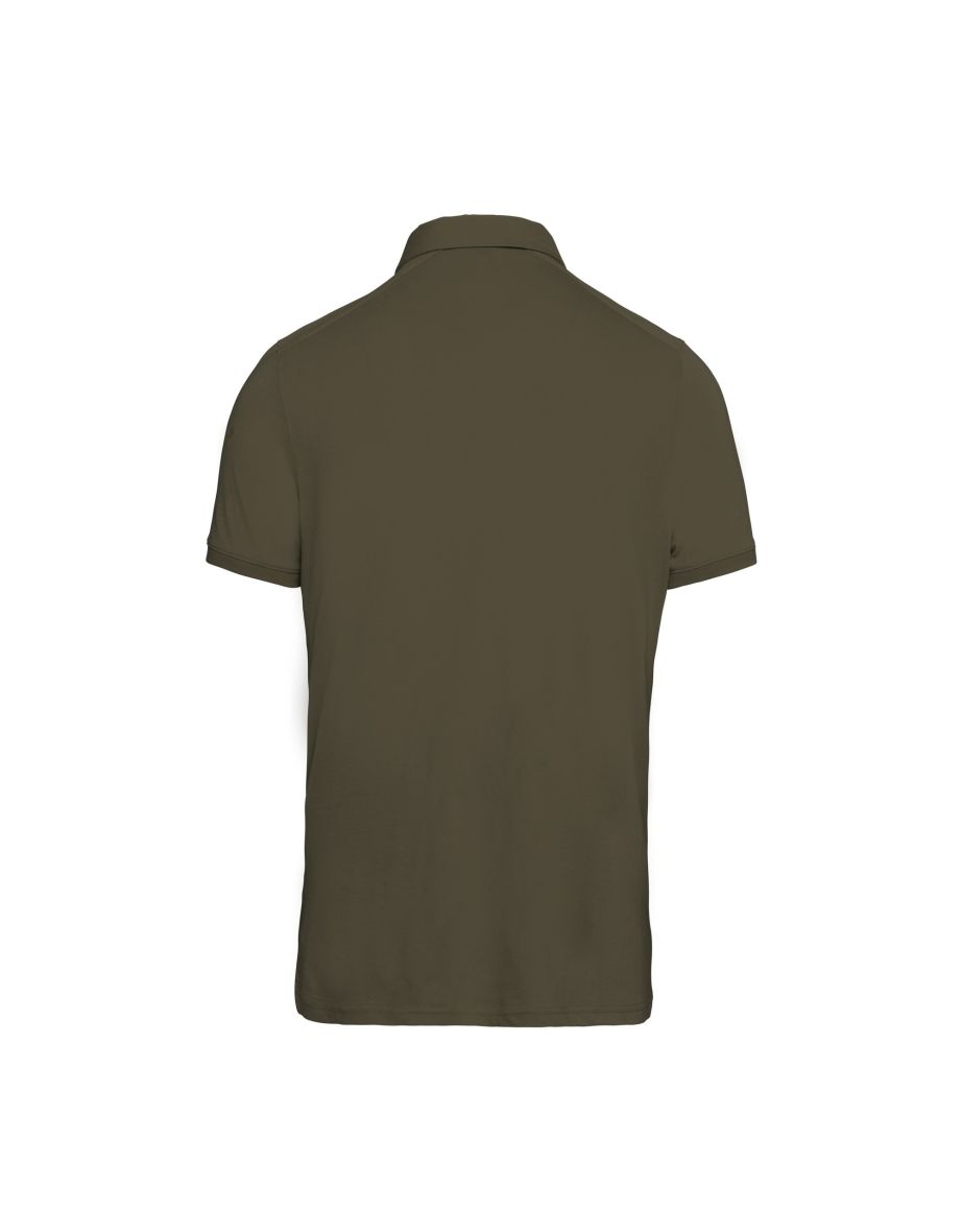 Kariban Mens Jersey Knit Polo Shirt - Light Khaki - 1