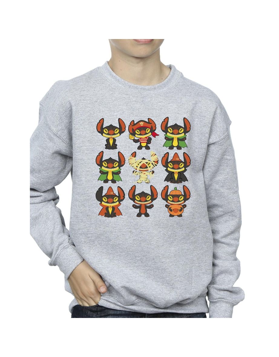 Disney Boys Lilo & Stitch Halloween Costumes Sweatshirt - Sports Grey - 2