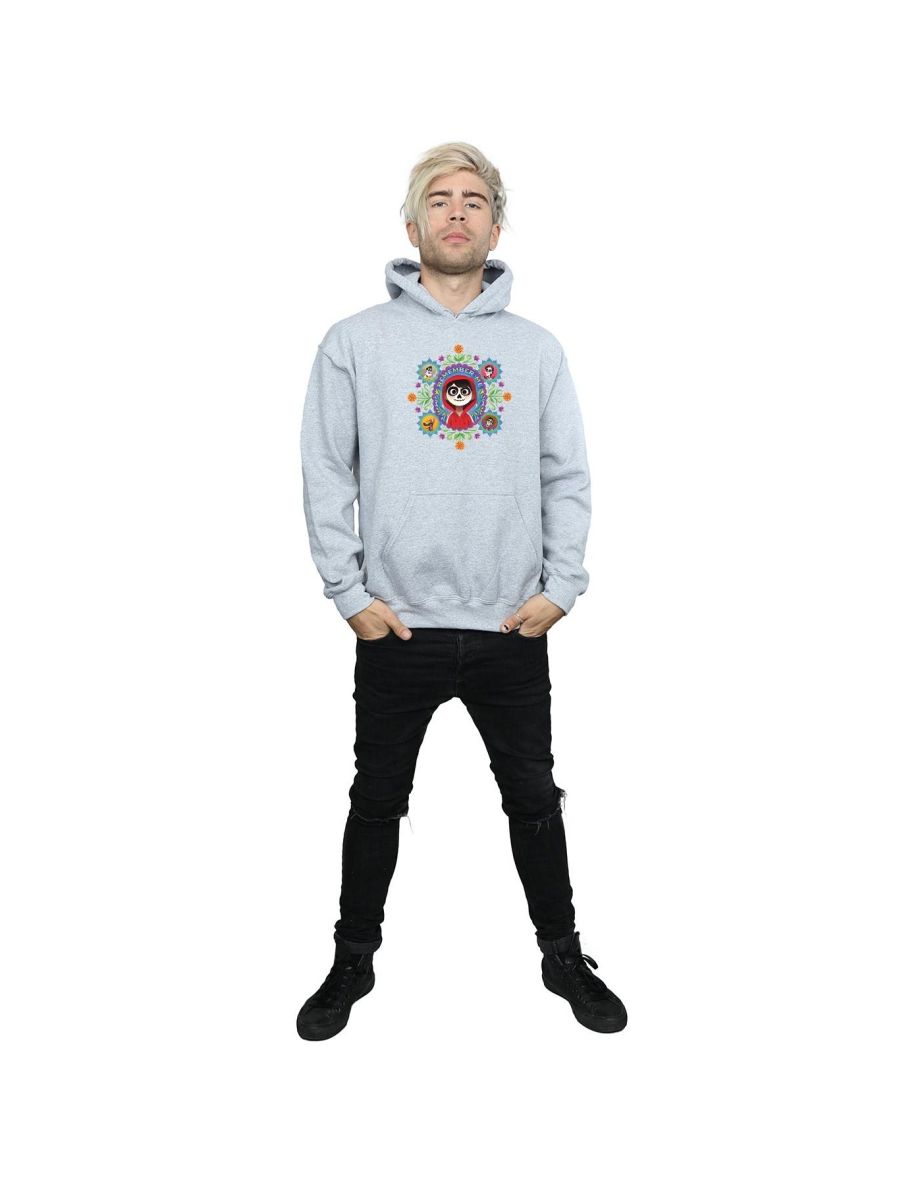 Disney Mens Coco Remember Me Hoodie - Sports Grey - 3