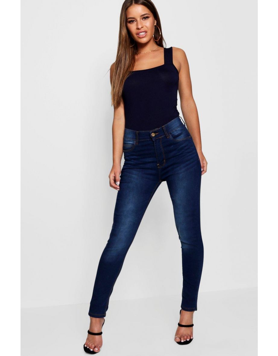 Petite Luci High Rise 5 Pocket Skinny Jean - indigo