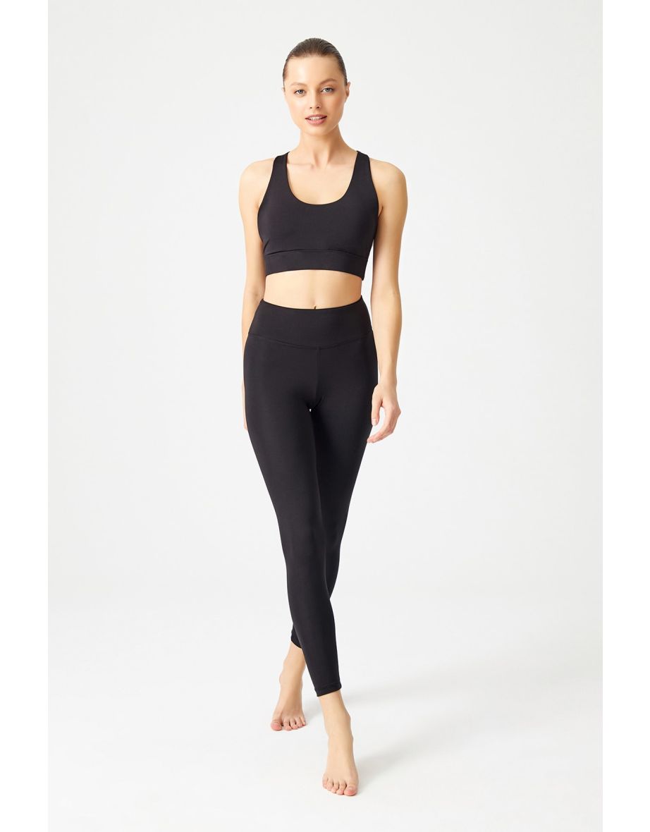 Sports Bra - Black - Plain