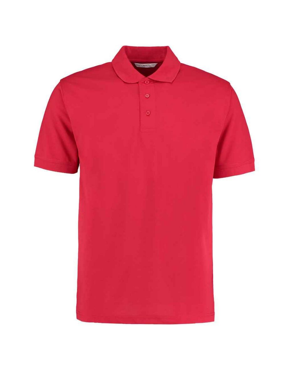 Kustom Kit Mens Klassic Piqué Polo Shirt - Cardinal Red