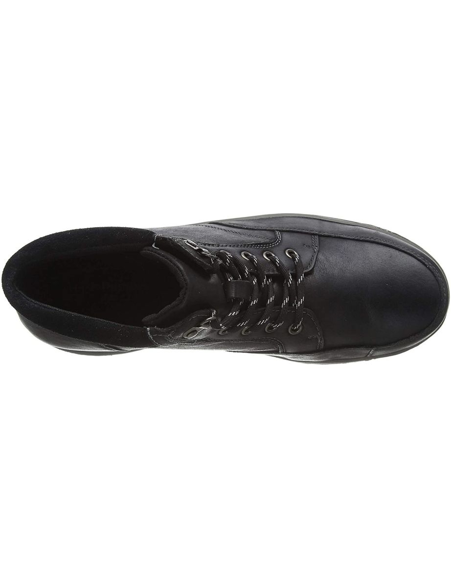 Hush Puppies Mens Grover Leather Boots - Black - 3