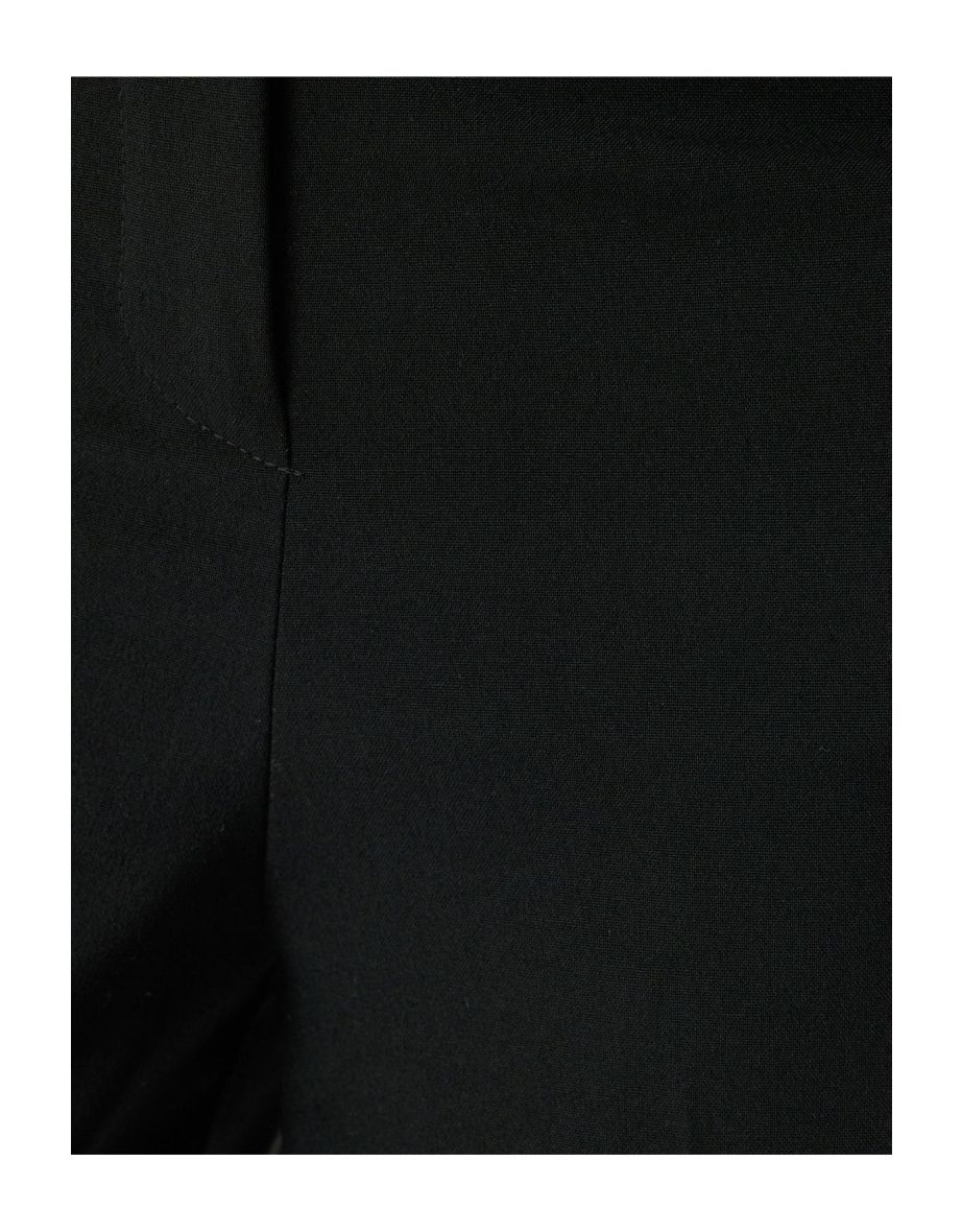 Fabric Trousers with Side Stripe Detail Wide Leg - 5