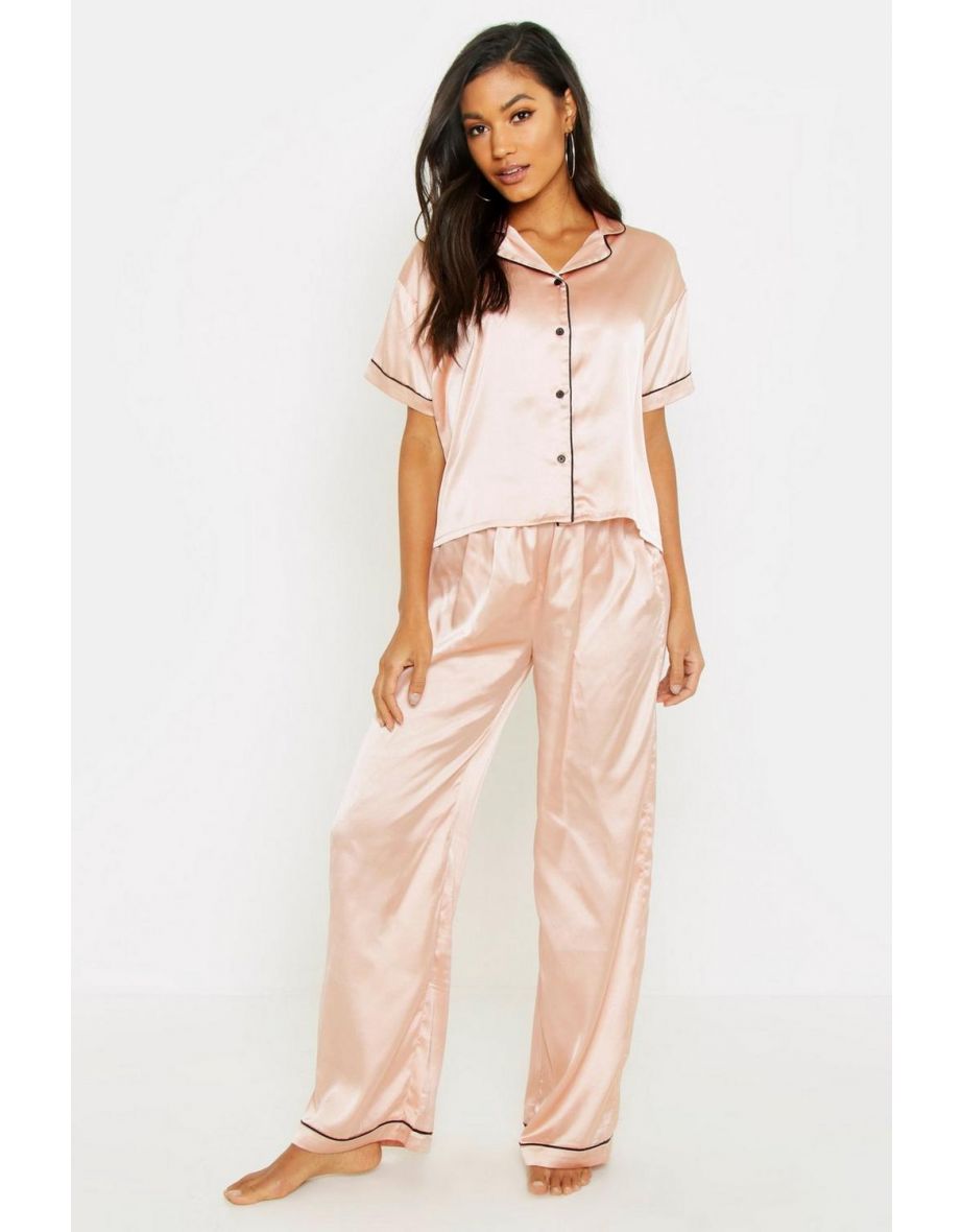 Rose Gold Brides Squad Embroidered PJs - rose gold - 3