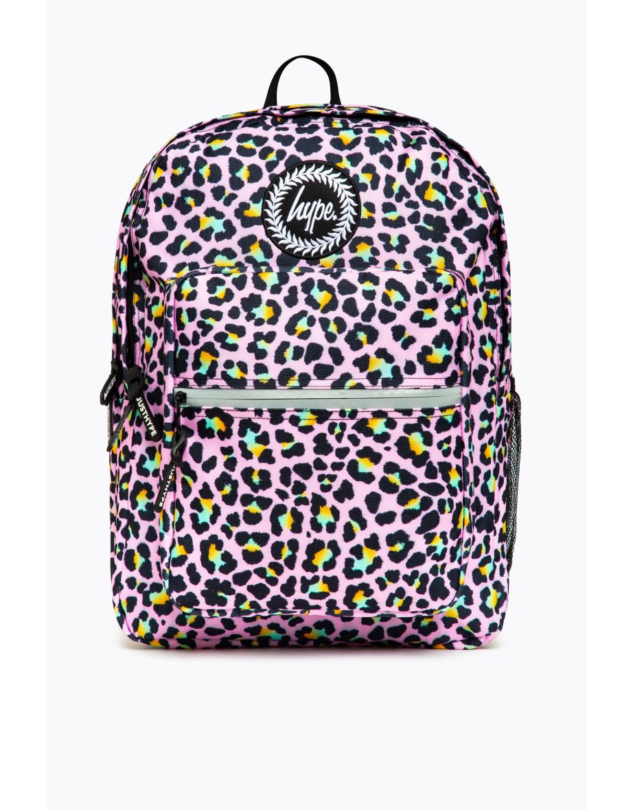 Hype leopard shop print backpack