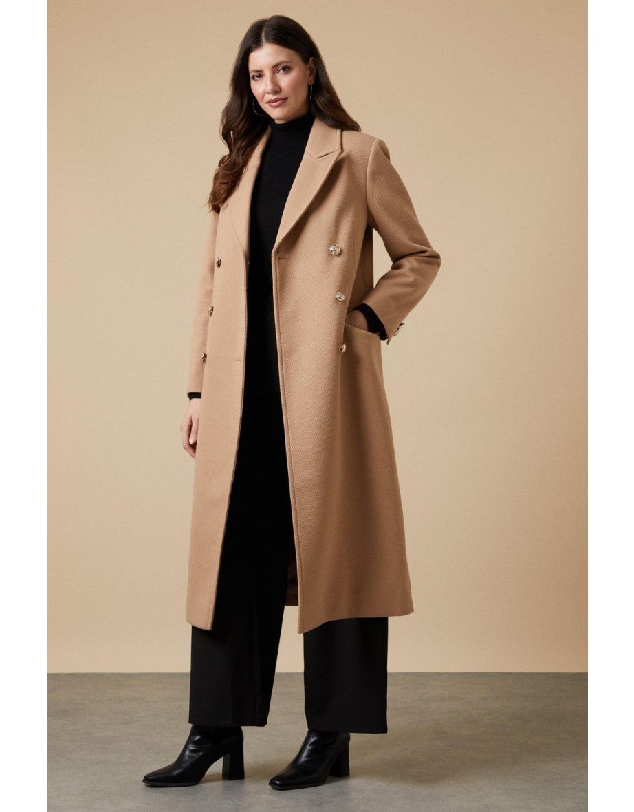 Wallis longline clearance military coat