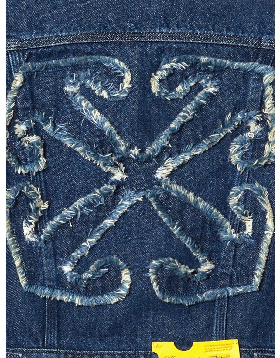 Boys Bookish Patch Denim Jacket in Blue - 3