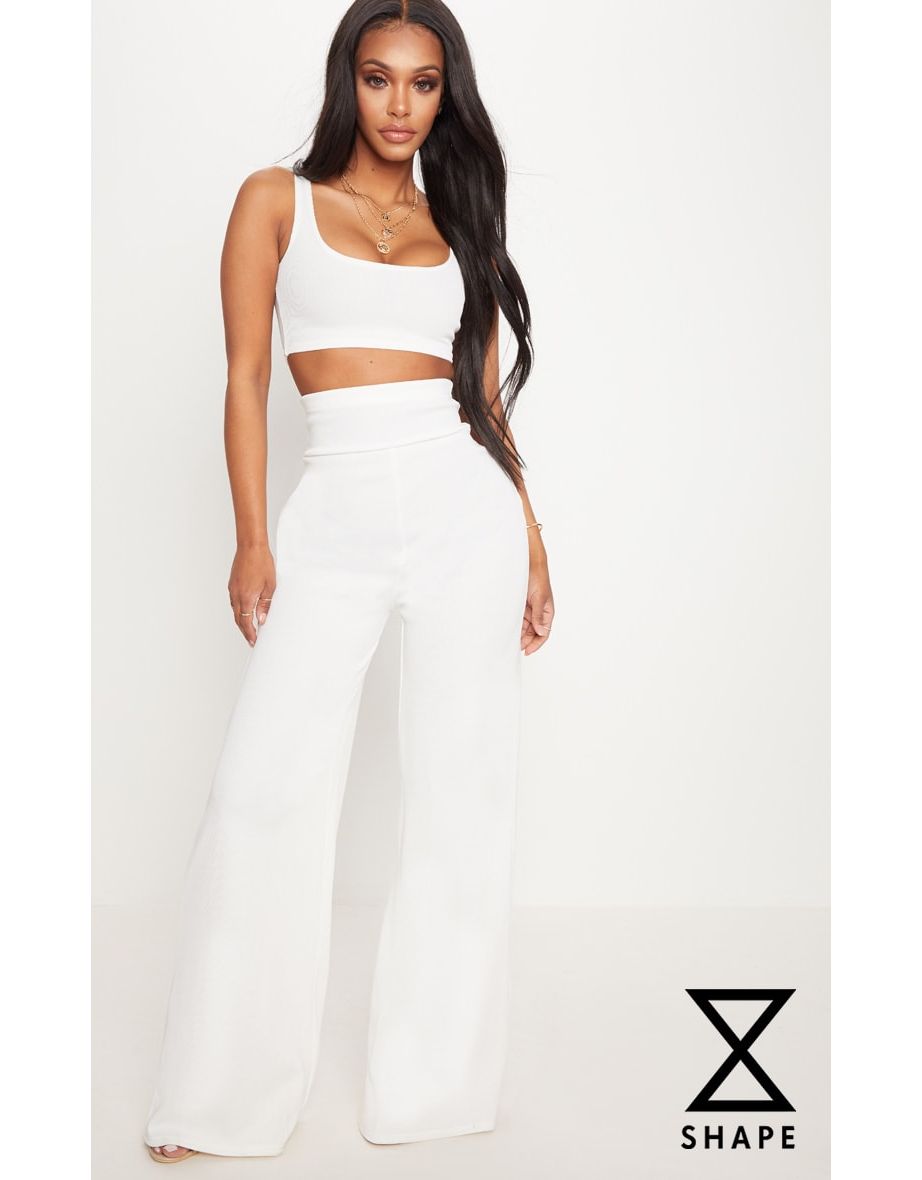 extreme wide leg trousers