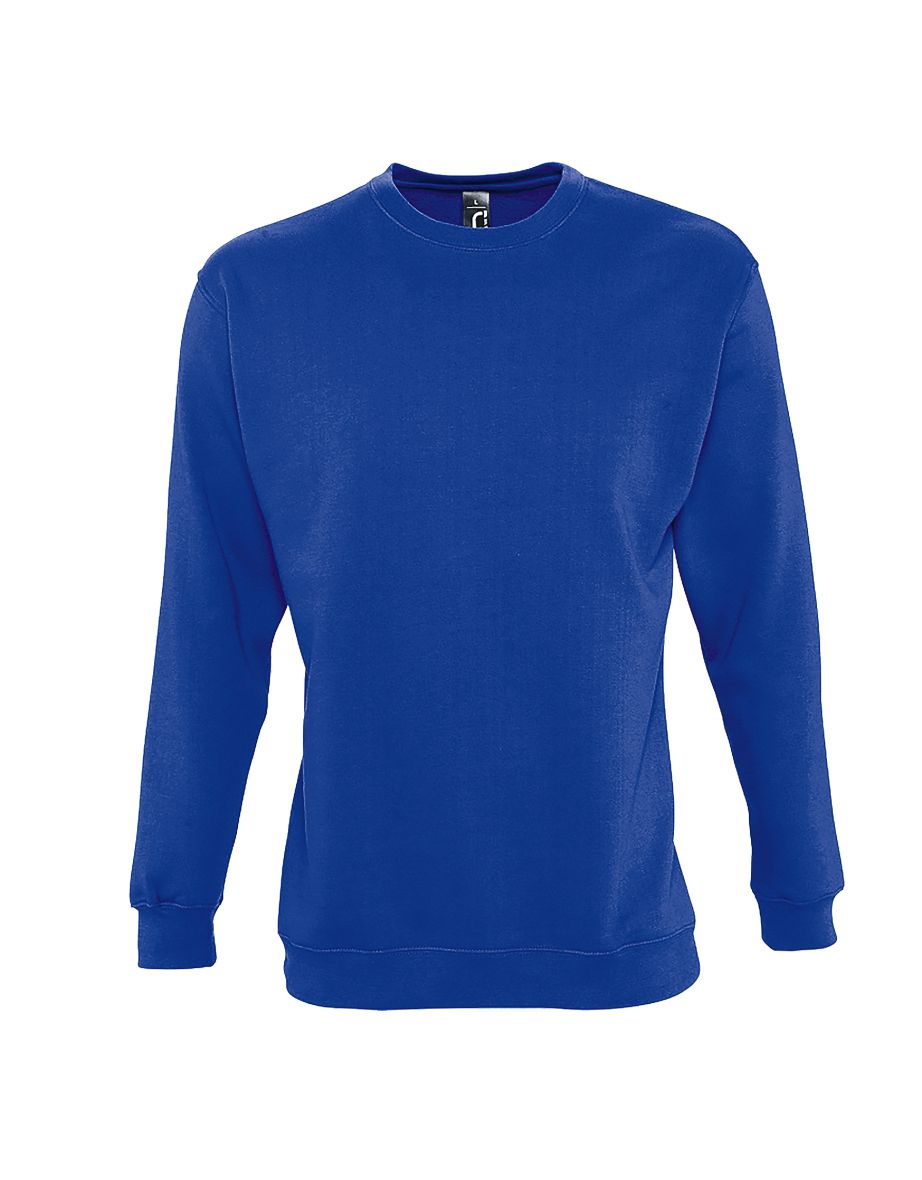 SOLS Mens Supreme Plain Cotton Rich Sweatshirt - Royal Blue