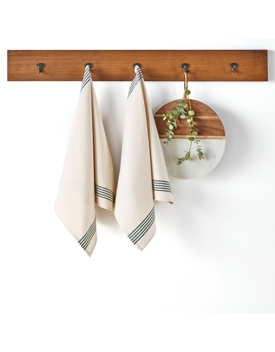 Set of 2 Lucette 100% Cotton Tea Towels