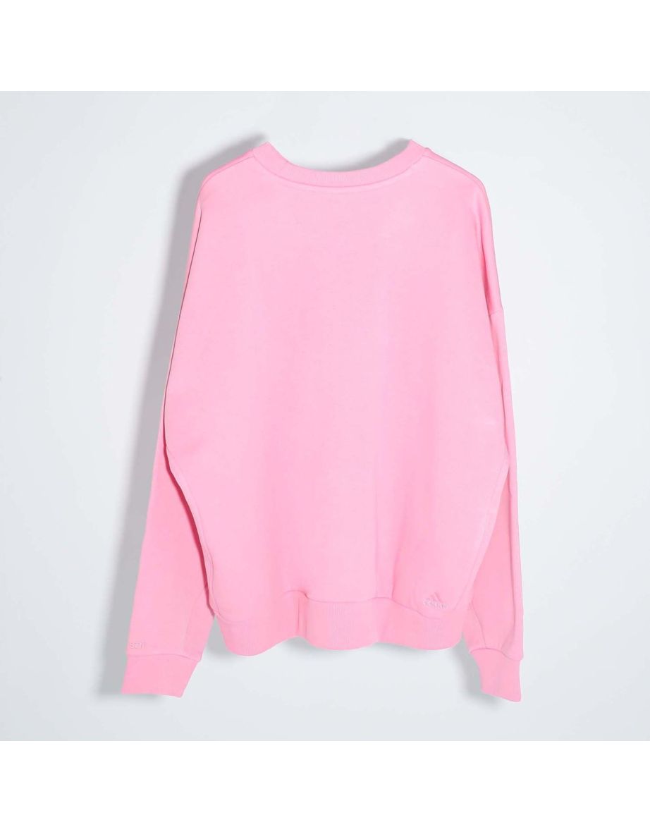 Women's adidas All SZN Printed Crewneck Sweatshirt in Pink - 1