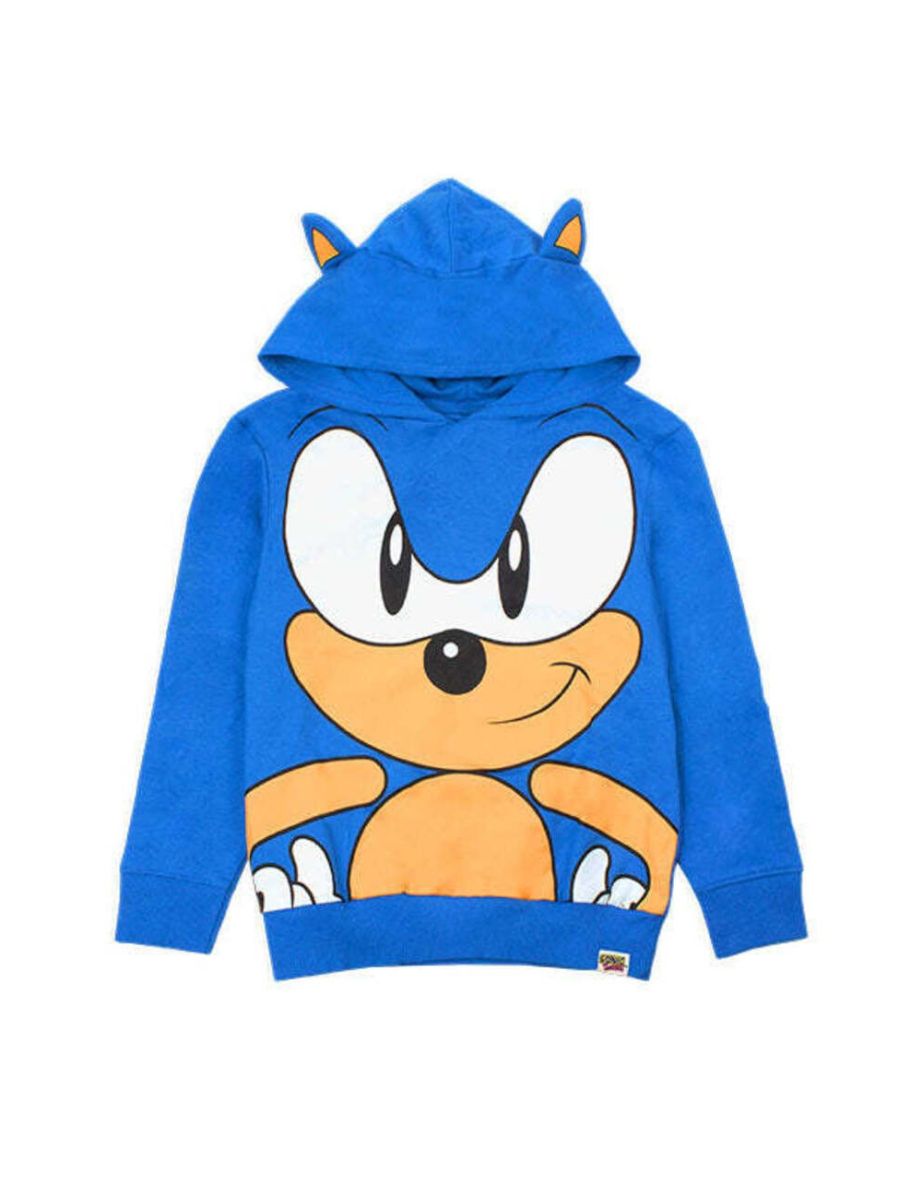 Sonic The Hedgehog Boys 3D Ears Hoodie - Blue