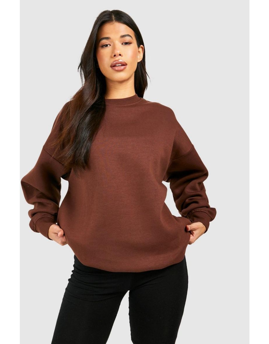 Tall Oversized Sweatshirt - chocolate