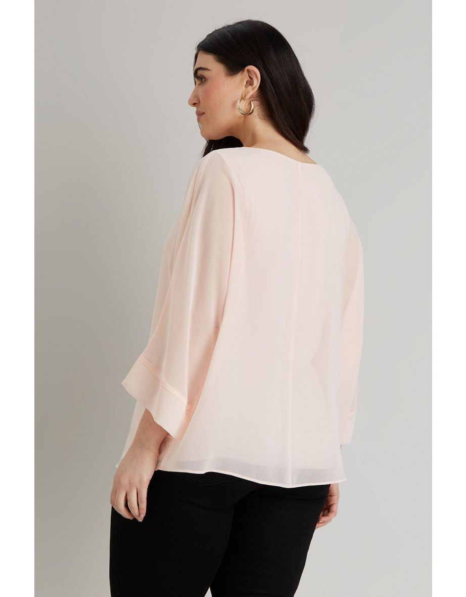 Curve Plain Overlayer Top - 2