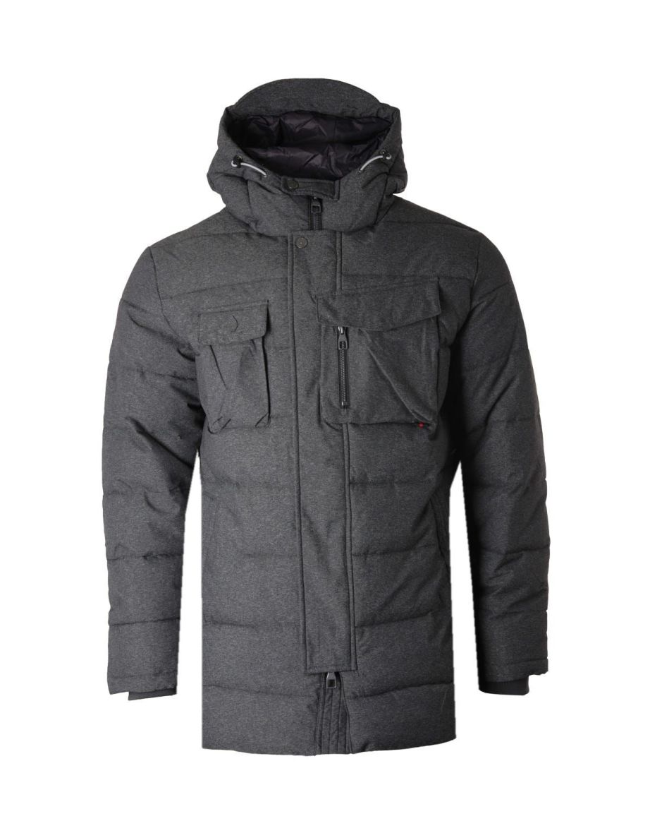 Men's Luke 1977 Utilitarian Technical Hooded Jacket in Grey