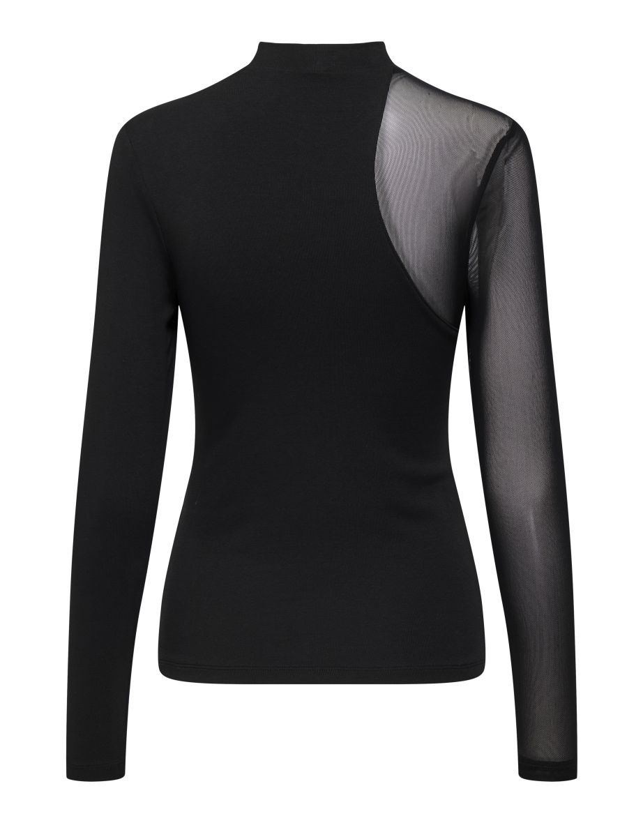 ONLCOLETTE LIFE L/S MESH MIX TOP BOX JRS - 1
