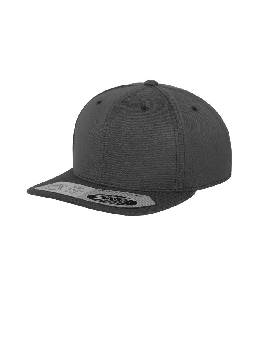 Yupoong Flexfit Unisex 110 Plain Fitted Snapback Cap - Grey