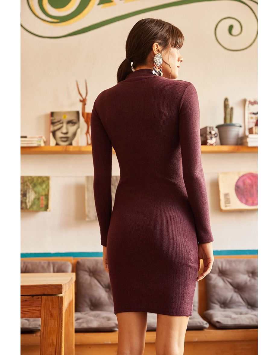 Dress - Purple - Bodycon - 3