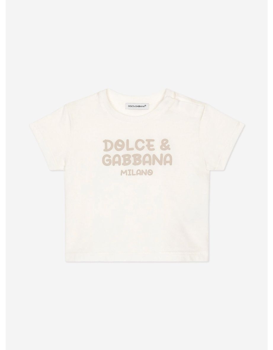 Baby Boys Milano Logo T-Shirt in White