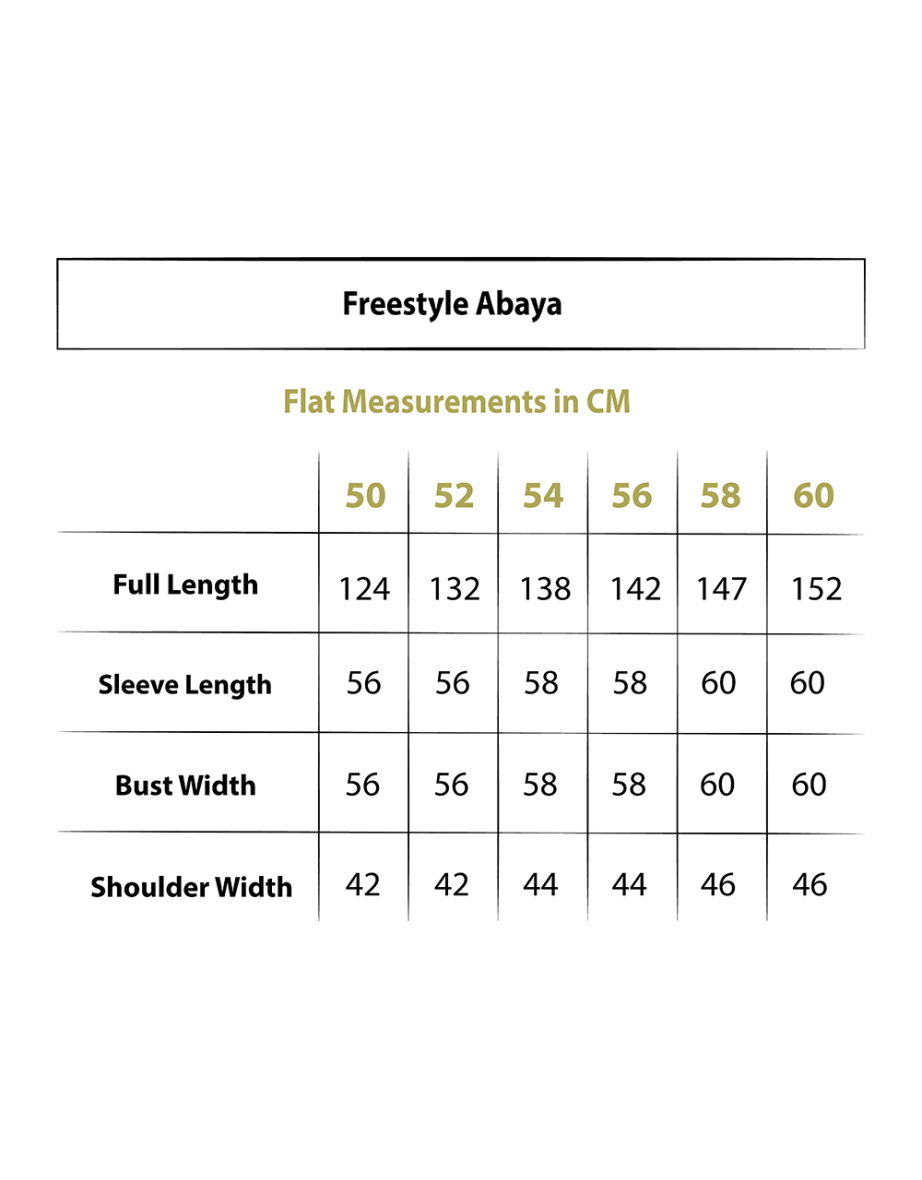 Striped Green Freestyle Abaya - 4