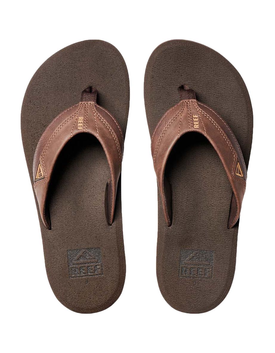 Shop Reef Mens Cushion Dawn Summer Beach Pool Sandals Thongs Flip Flops Brown Online in Qatar VogaCloset