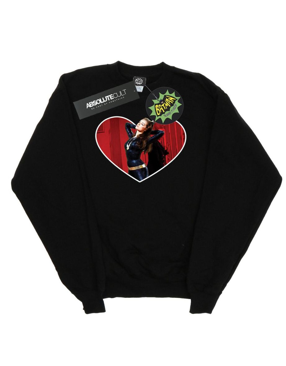 DC Comics Girls Batman TV Series Catwoman Heart Sweatshirt - 3