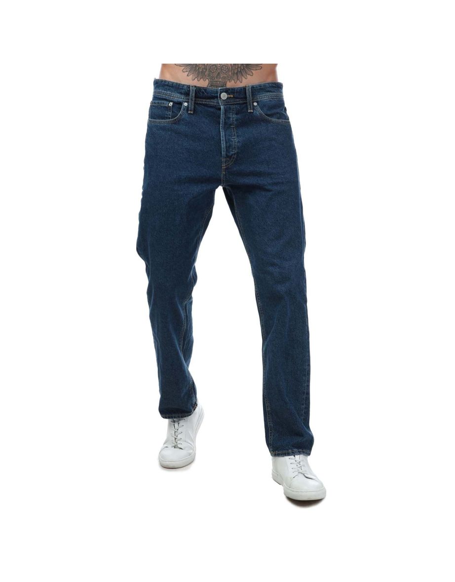 Men's Jack Jones Chris Original Denim Jeans in Blue