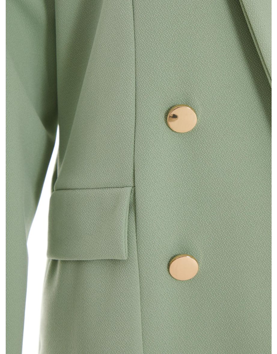 Quiz Sage Buttoned Blazer - 5