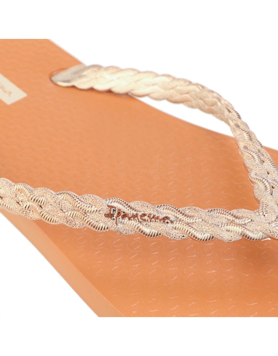 Women's Ipanema Exuberance Chrome Flip Flops in Brown - 5