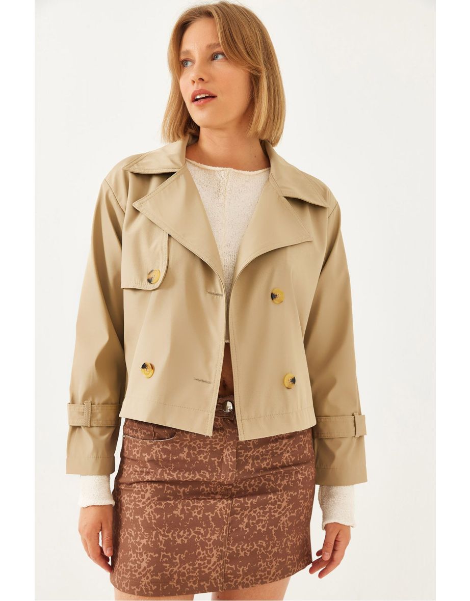 Women's Short Double Breasted Jacket