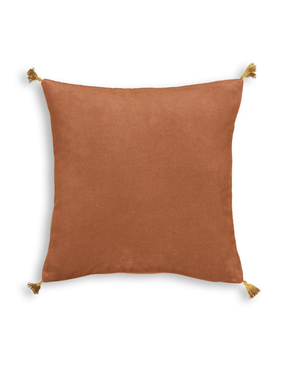 Paula Square Tassel Velvet Pillowcase