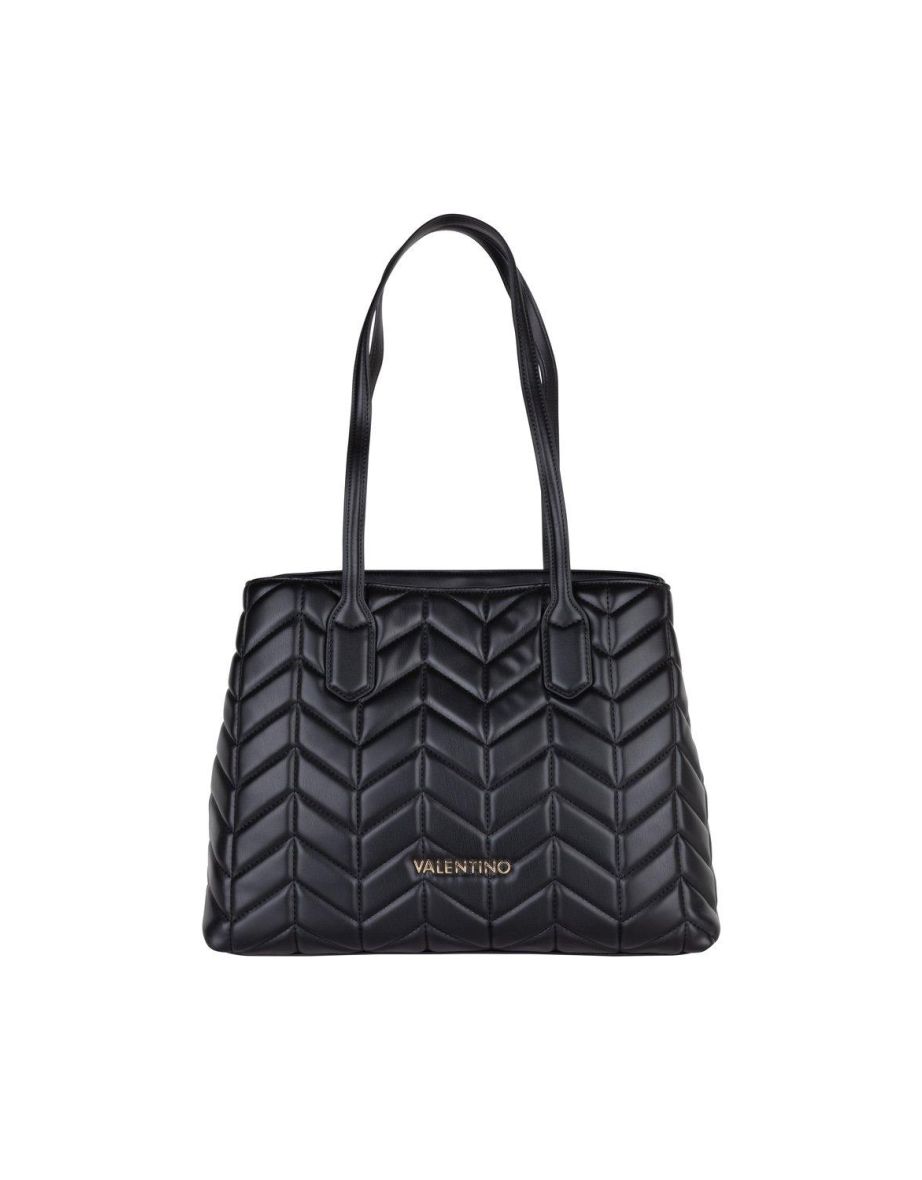 Petal Re Quilt Shopper Bag Black