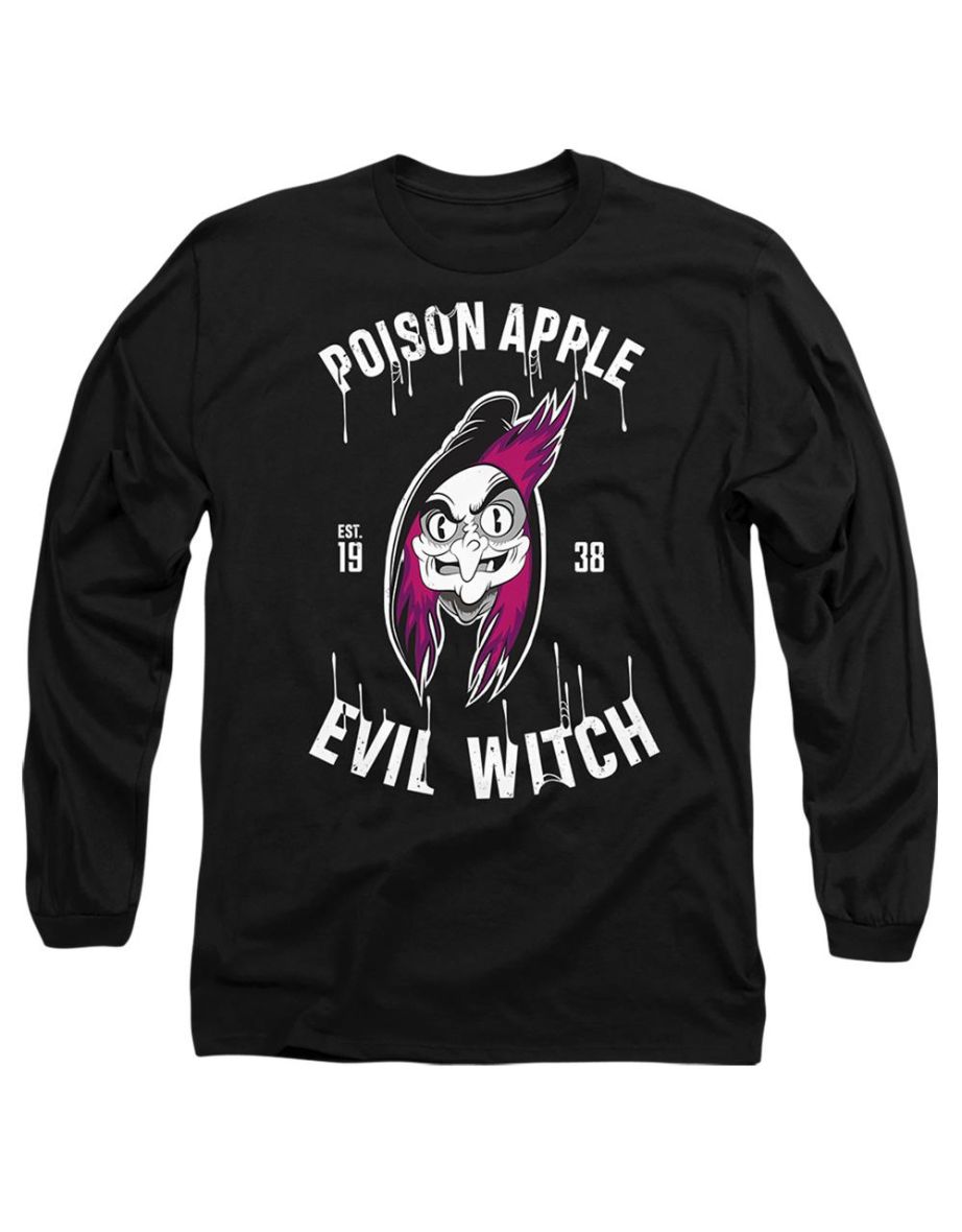 Snow White And The Seven Dwarfs Adult Est. 1938 Wicked Witch Poison Apple T-Shirt - Black